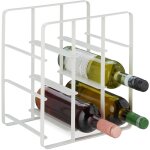 Relaxdays - tag�re pour 9 bouteilles de vin, en fer rev�tu par poudre, hlp : 30 x 27, 5 x 20 cm, cuisine ...