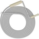 Furet déboucheur de canalisation, 5 mètres, pour douche, évier, wc, acier, spirale nettoyage, argenté ... Furet déboucheur de canalisation, 5 mètres, pour douche, évier, wc, acier, spirale nettoyage, argenté ...