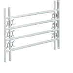 Relaxdays - grille de fen�tre, protection cambriolage, extensible, pour l'ext�rieur, acier, 600 x 1000 ...