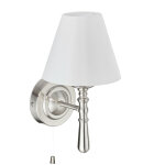 Lampe murale abat - jour, int�rieur interrupteur , entr�e et salone14, tissu, m�tal, hxlxp: 28x16x19, ...