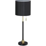 Relaxdays lampe de table avec interrupteur � tirette, �l�gant abat - jour de nuit douille e27, hxd 69 ...