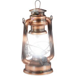 Lanterne temp�te led, lampe retro comme d�coration de fen�tre ou lampe jardin, � piles, cuivr�e - relaxdays ...