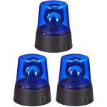 Relaxdays lumi�re led, lot de 3, r�flecteur rotatif, pour f�tes, enfants, anniversaire, jeu de lumi�re, ...