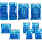 Relaxdays poche de gel, en lot pratique de 10, compresse chaud / froid, convient au micro - ondes, 4 ...
