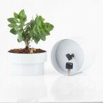 Relaxdays pot de fleurs coffre - fort, cachette secr�te pour argent, cl�s & bijoux, hxp: 13 x 12, 5 cm, ...