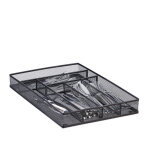 Range - couverts mailles acier m�tal bo�te � couverts bac � couverts hxlxp: 5, 1 x 28, 6 x 40, 6 cm, ...