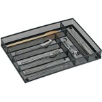 Range - couverts pour le tiroir, 6 compartiments, en mtal, h x l x p : env. 5x28, 5x40, 5 cm, anthracite ...