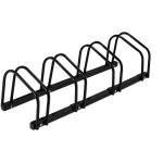 Relaxdays râtelier pour 4 vélos, jusqu'à 60 mm de largeur de pneu, en métal, pour garer, support à poser ... Relaxdays râtelier pour 4 vélos, jusqu'à 60 mm de largeur de pneu, en métal, pour garer, support à poser ...