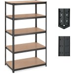 Relaxdays �tag�re charge lourde, hxlxp: 180x100x60 cm, capacit� max. 1250 kg, 5 niveaux, � embo�ter, ...