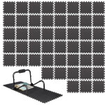 Relaxdays - tapis de sol protection, lot de 48, 30x30 cm dalle amortissante chocs, 1cm �paisseur bruit ...