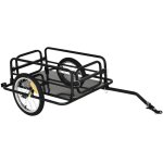 Remorque v�lo remorque de transport pour v�lo 70l 139l x 71, 5l x 49h cm barre d'attelage universelle ...