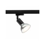 Lampe spot fax e27 pour rail triphas� noir 230v e27 25w