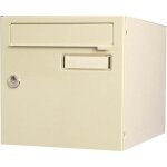 Renz - bo�te aux lettres normalis�e 1 porte ext�rieur acier beige brillant