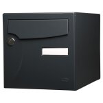 Renz - bo�te aux lettres normalis�e 2 portes ext�rieur acier anthracite mat