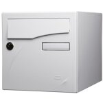 Renz - bo�te aux lettres type pr�face new - antivandalisme - double face - ivoire ral 1015