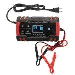 Rparation d'impulsion d'cran tactile de 12v / 24v 8a lcd batterie chargeur rouge pour le plomb de moto ...