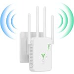 R�p�teur wifi exterieur, 2025 nouveau amplificateur wifi 1200mbps, r�p�teur wifi puissant sans fil double ...