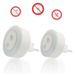 Rpulsif nuisible ultrason lectrique silencieux moustiques insectes veilleuse blanc chaud pour maison ...