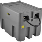 Vevor reservoir diesel portable 439 l cuve de ravitaillement polyethylene gris avec pompe transfert 12 ...