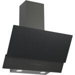 Respekta - hotte d'aspiration 90 cm sans tte hotte murale verre black steel