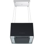 Respekta - hotte d'aspiration hotte �lot 50 cm suspendue hotte design noire touch