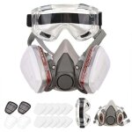 Respirateur r�utilisable demi - masque 6200 masque � gaz protection respiratoire respirateurs avec lunettes ...