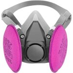 Respirateur rutilisable avec filtre 2097, demi - masque respiratoire pour rsine poxy, peinture, plomb, ...