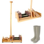 Fishtec ? retire - botte avec m�t d'�quilibre 90 cm ? grattoir int�gr� ? bois de h�tre ? nettoyage facile ...