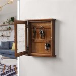 R�tro en bois tenture murale bo�te de rangement cl�s maison rustique porte suspendue , ancienne couleur ...