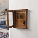 R�tro en bois tenture murale bo�te de rangement cl�s maison rustique porte suspendue , ancienne couleur ...