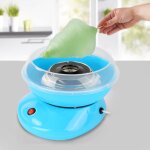 Haloyo retro cotton candy appareil pour maison, plat pivotant en acier inoxydable, bleu