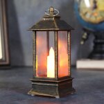 [jamais utilis�] r�tro portable petite simulation flamme lampe vent mignon petite veilleuse pour maison ...