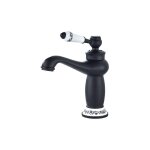 Rtro robinet de lavabo noir mitigeur monocommande lavabo dcoration en cramique robinet salle bain ...