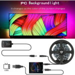 Rtroclairage tv led, eclairage tv strip, cran tv et moniteur pc, rtroclairage tv , 3m, 30 lampes ...