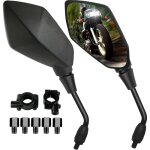 Rtroviseurs latraux de moto, lot de 2 rtroviseurs moto universels avec embouts de guidon 7 / 8', 5 ...