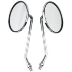 Retroviseur moto, 1 paire compatible pour la paire 10mm droit et gauche rtroviseurs universels de moto ...