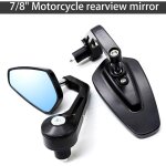 Rtroviseurs moto 7 / 8' 22mm retroviseur moto embout de guidon anti - glare retroviseur latraux moto ...