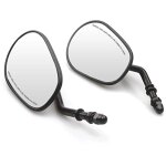 Paire de rtroviseurs de 8 mm pour motos avec angle de vision trs large, rtroviseurs complets, sans ...