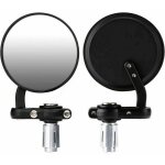 Rtroviseurs de moto, rtroviseurs de moto ronds 7 / 8 pouces 22mm miroir d'extrmit de barre ronde ...