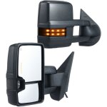 Retroviseurs de remorquage, paire gauche et droit, miroir de remorquage chauffant electrique pour chevy ...