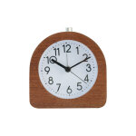 Aougo - rveil analogique en bois - horloge  aiguilles classique avec fonctions heure alarme snooze ...