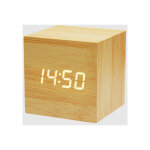 Aougo - réveil en bois - mini horloge numérique avec affichage de l'heure de la température, luminosité ... Aougo - réveil en bois - mini horloge numérique avec affichage de l'heure de la température, luminosité ...