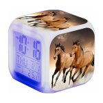 Ahlsen rveil cheval - alarme animale - led - avec lumire - brillant dans la nuit - pour enfants et ...