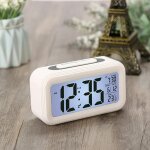 Rveil digital rveil matin, horloge numrique rveil  pile silencieux pour enfants adultes grand cran ...
