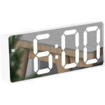 R�veil led miroir num�rique avec affichage de la temp�rature luminosit� r�glable commande vocale et fonction ...
