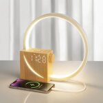 R�veil lumi�re lampe de chevet, touch control, 10w charge usb, 3 niveaux luminosit�, aide au sommeil ...