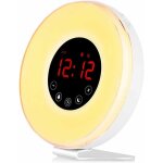 Réveil lumière simulateur d'aube et de crépuscule lampe de chevet led commande tactile avec 10 niveaux ... Réveil lumière simulateur d'aube et de crépuscule lampe de chevet led commande tactile avec 10 niveaux ...