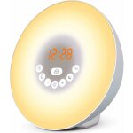 Rveil lumineux - simulateur d'aube - avec option afficheur eteint - vivez des matins plus zen - reveil ...
