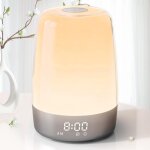 R�veil lumineux simulateur d'aube pour gros dormeurs, lampe de chevet � intensit� variable, aide au sommeil, ...