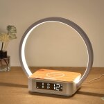 R�veil lumineux simulateur d'aube, tactile r�glable, 3 niveaux luminosit�, lampe chevet, chargeur sans ...
